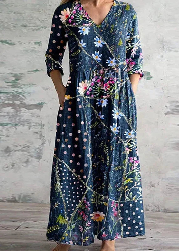 Floral Light and Effortless Midi Dress for Women