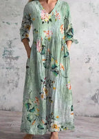Floral Light and Effortless Midi Dress for Women