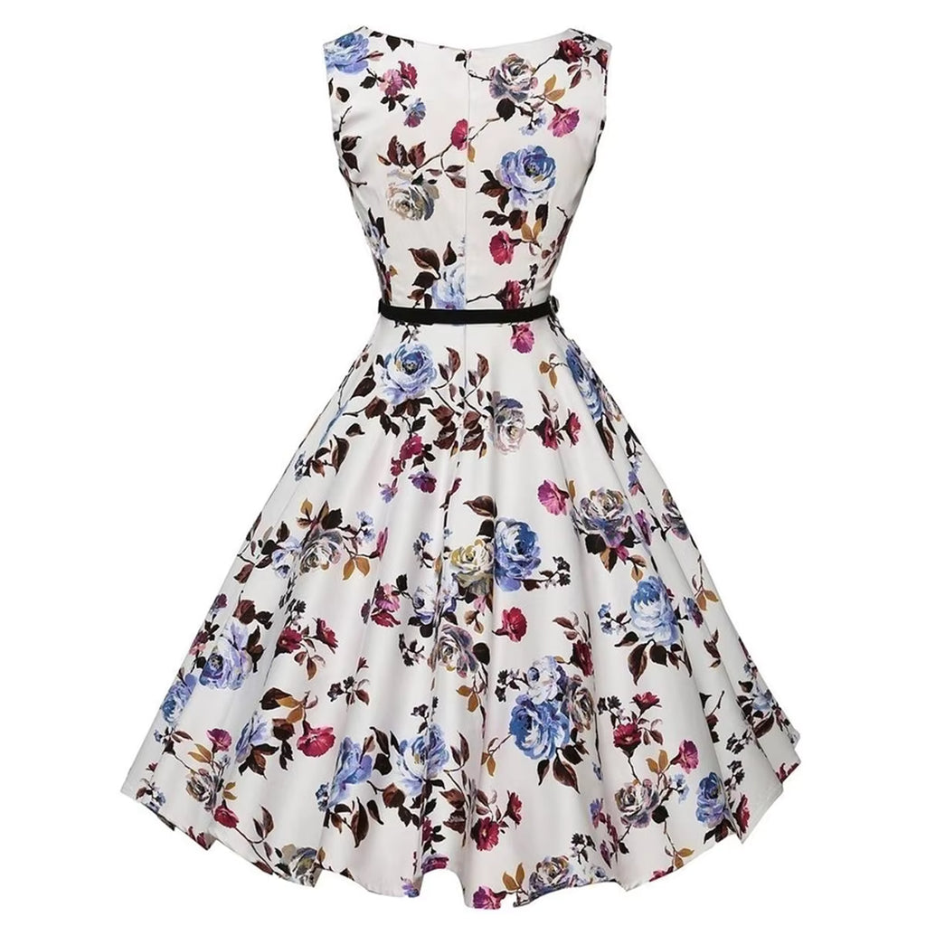 Floral Vintage Swing Casual Dress for Women