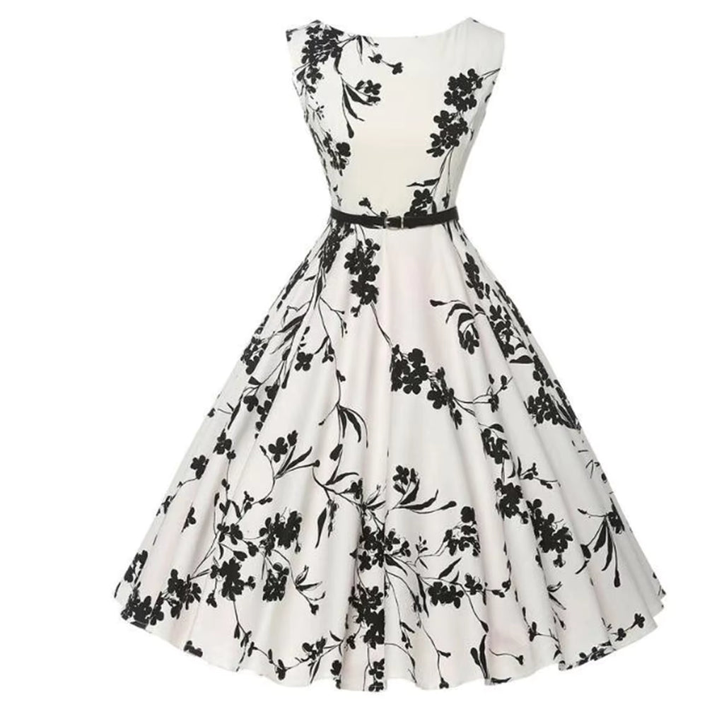 Floral Vintage Swing Casual Dress for Women