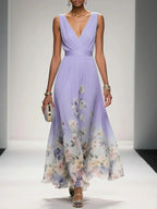 Floral Wedding Guest Midi Dress for Women