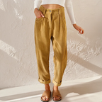 High Waist Corduroy Trousers