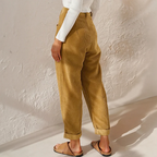 High Waist Corduroy Trousers