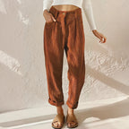 High Waist Corduroy Trousers