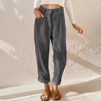 High Waist Corduroy Trousers