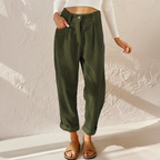 High Waist Corduroy Trousers