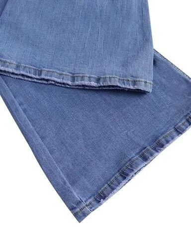 High Waist Flare Trousers for Women