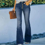 High Waist Flare Trousers for Women