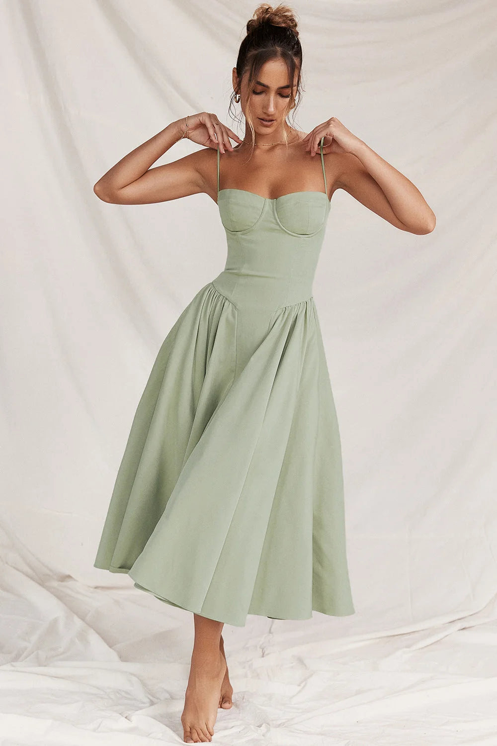 Jessica Midi Dress Elegant Flattering Versatile