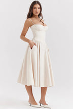 Jessica Midi Dress Elegant Flattering Versatile