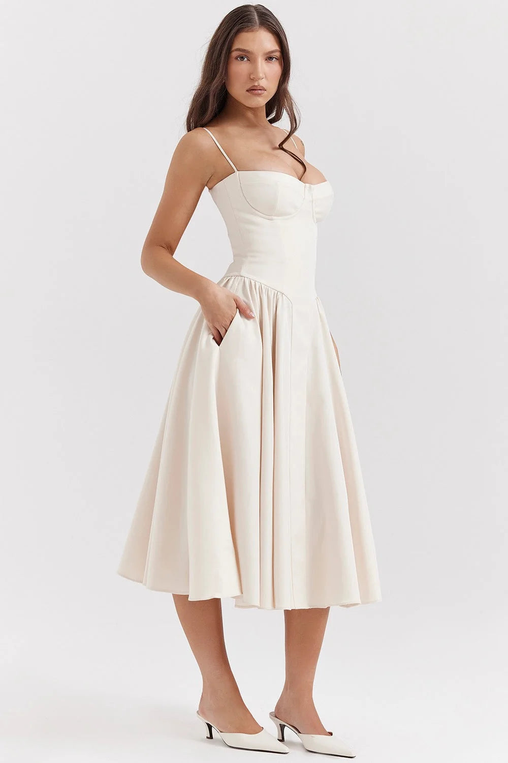 Jessica Midi Dress Elegant Flattering Versatile