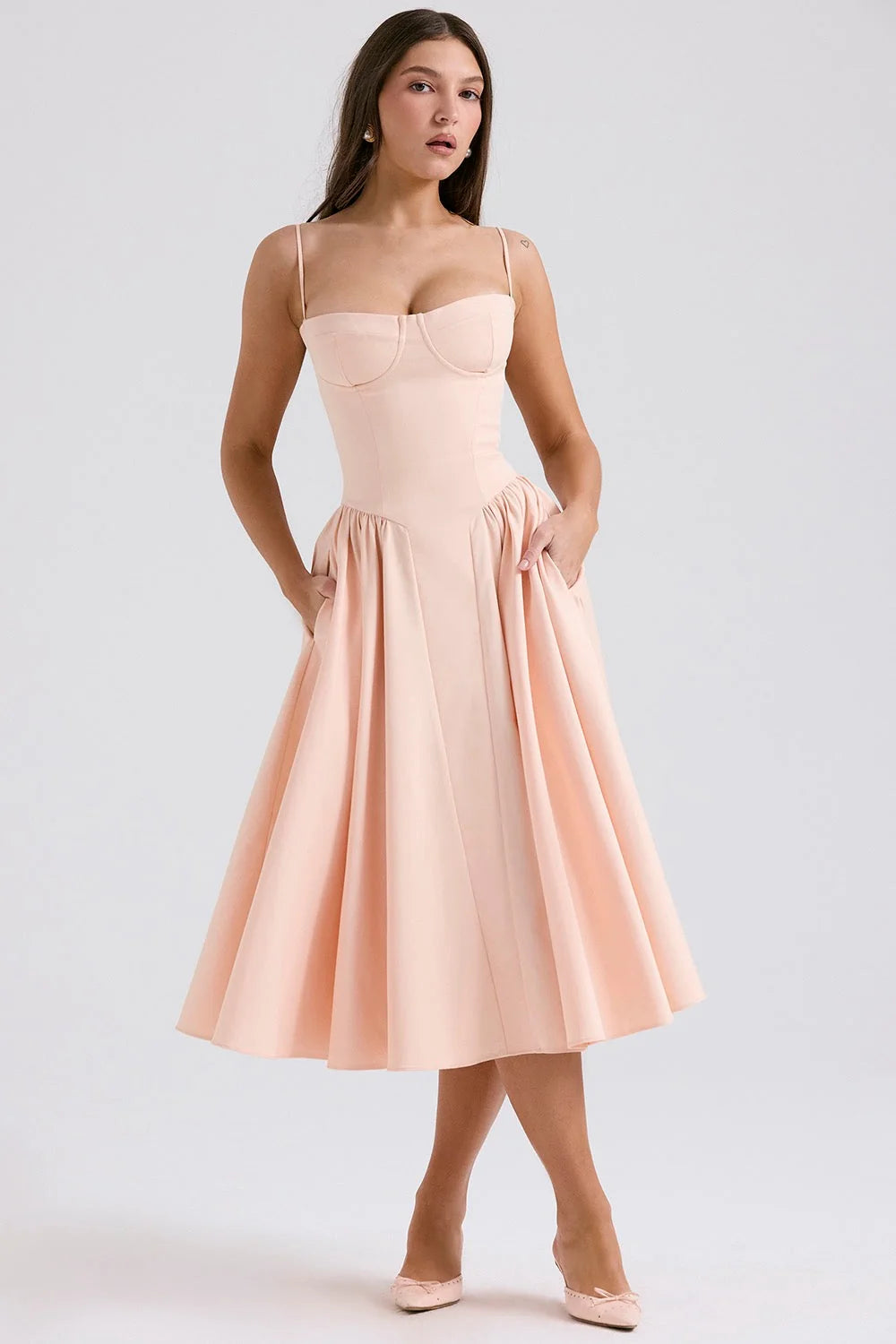 Jessica Midi Dress Elegant Flattering Versatile