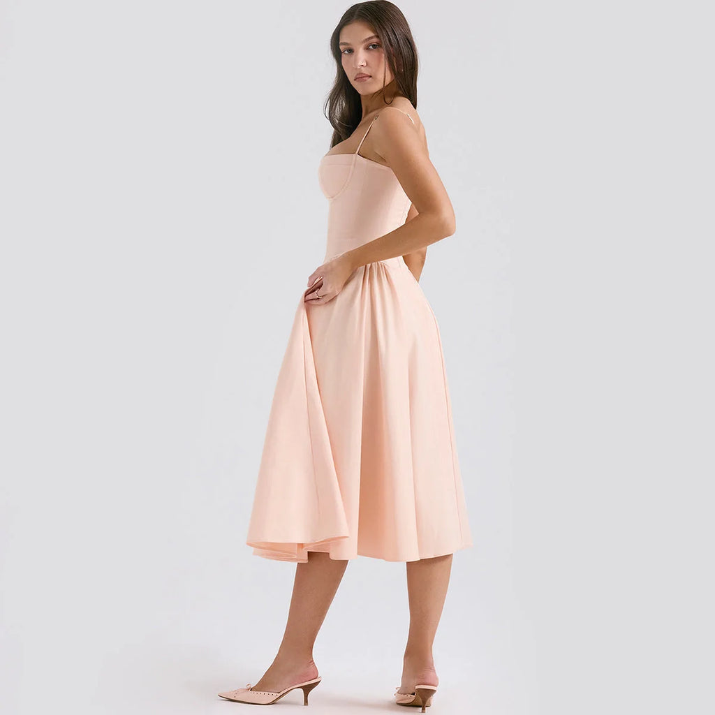 Jessica Midi Dress Elegant Flattering Versatile
