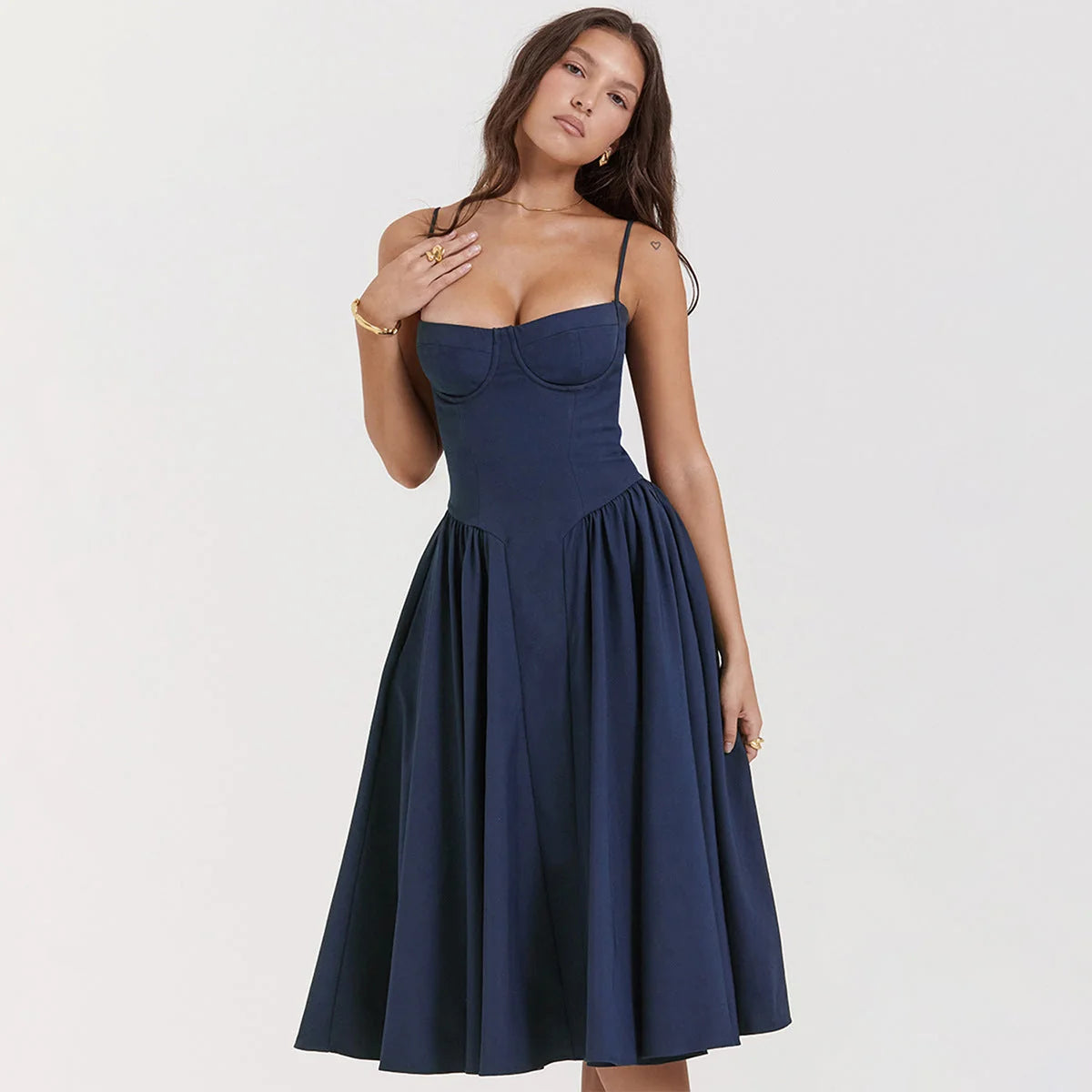 Jessica Midi Dress Elegant Flattering Versatile