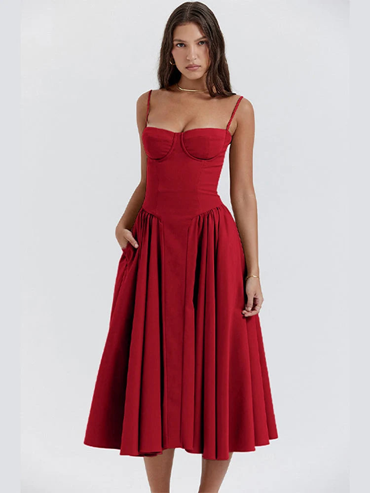 Jessica Midi Dress Elegant Flattering Versatile