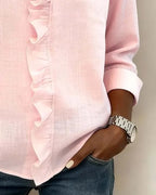 Lightweight V-Neck Blouse for Women
