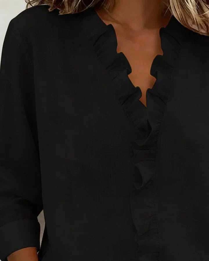 Lightweight V-Neck Blouse for Women