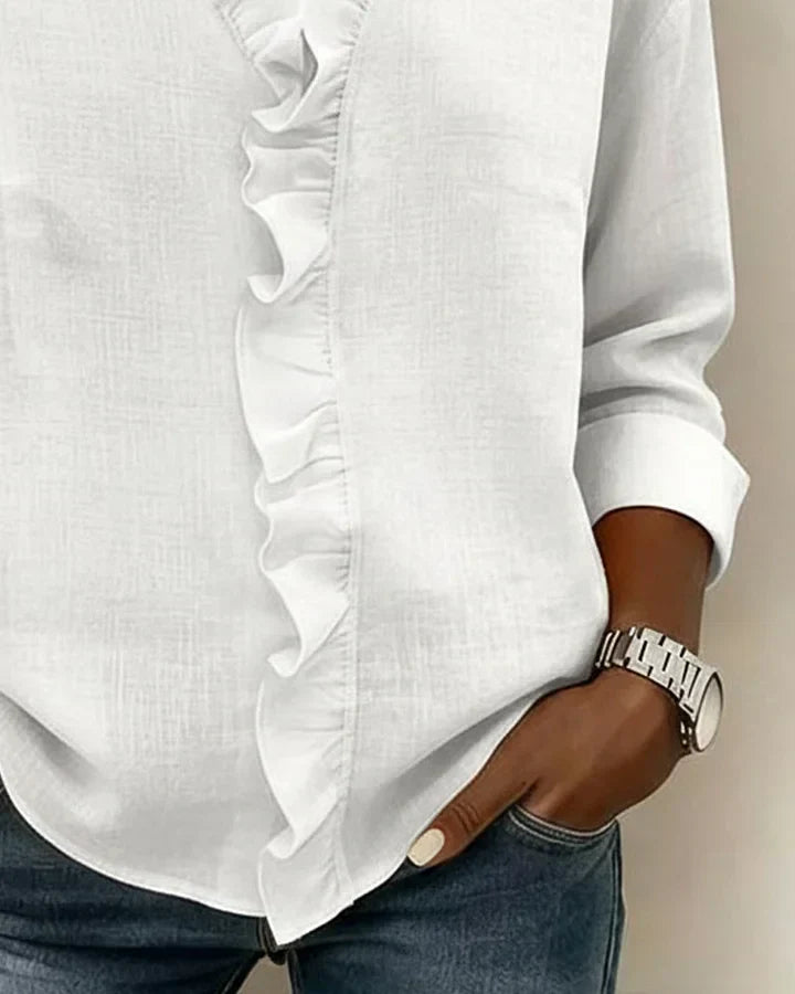 Lightweight V-Neck Blouse for Women