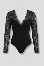 Long Sleeve Lace Bodysuit
