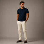 Men's Casual Henley Summer Polo Shirt