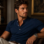 Men's Casual Henley Summer Polo Shirt