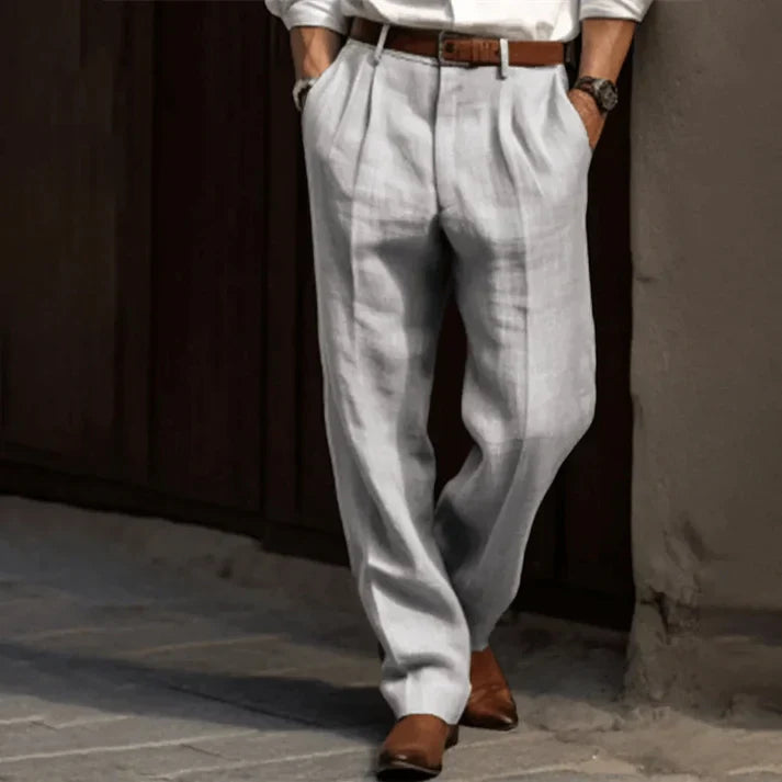 Men's Classic Pleated Trousers