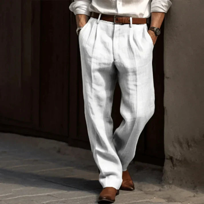 Men's Classic Pleated Trousers