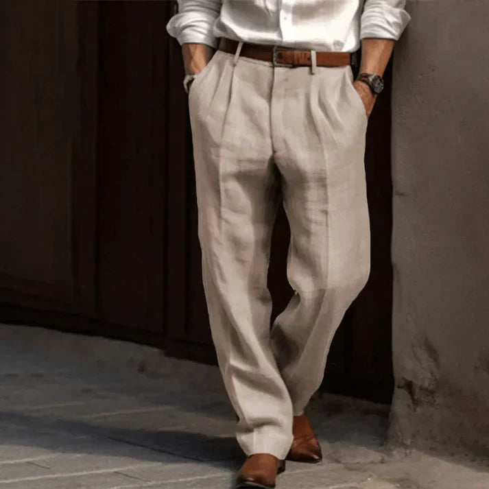 Men's Classic Pleated Trousers