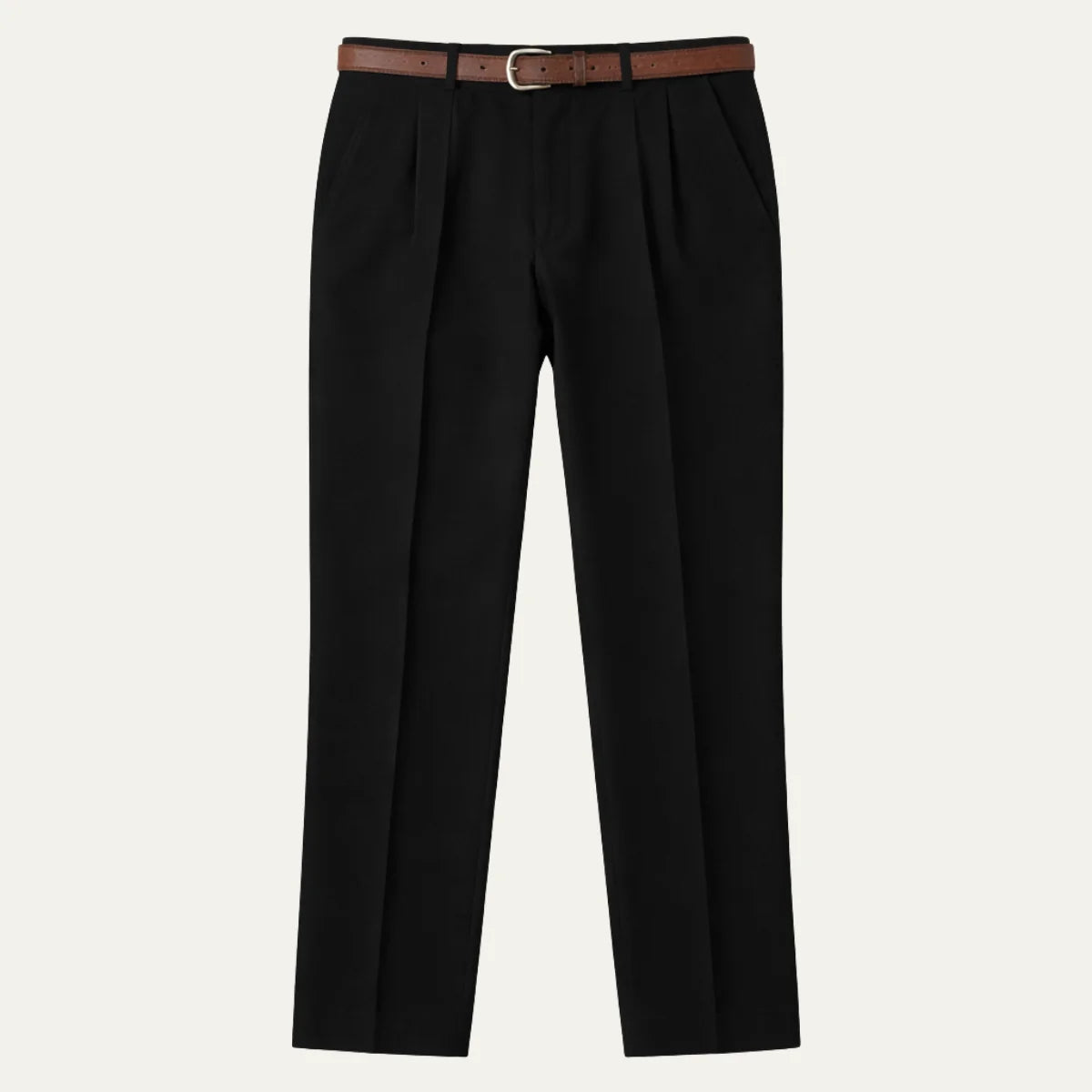 Men's Classic Straight-Leg Loose Fit Linen Trousers