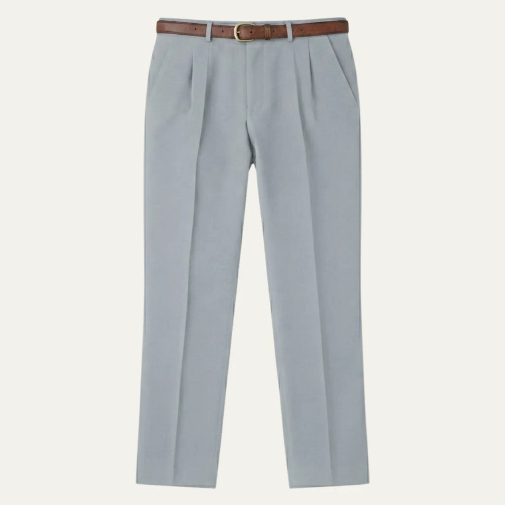 Men's Classic Straight-Leg Loose Fit Linen Trousers