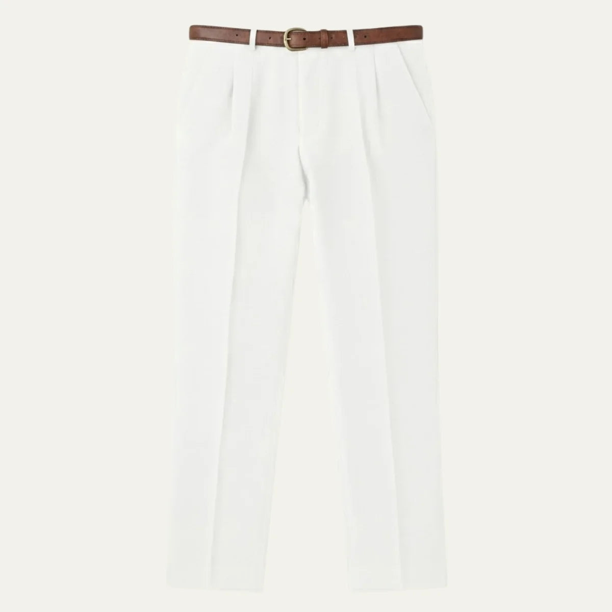 Men's Classic Straight-Leg Loose Fit Linen Trousers