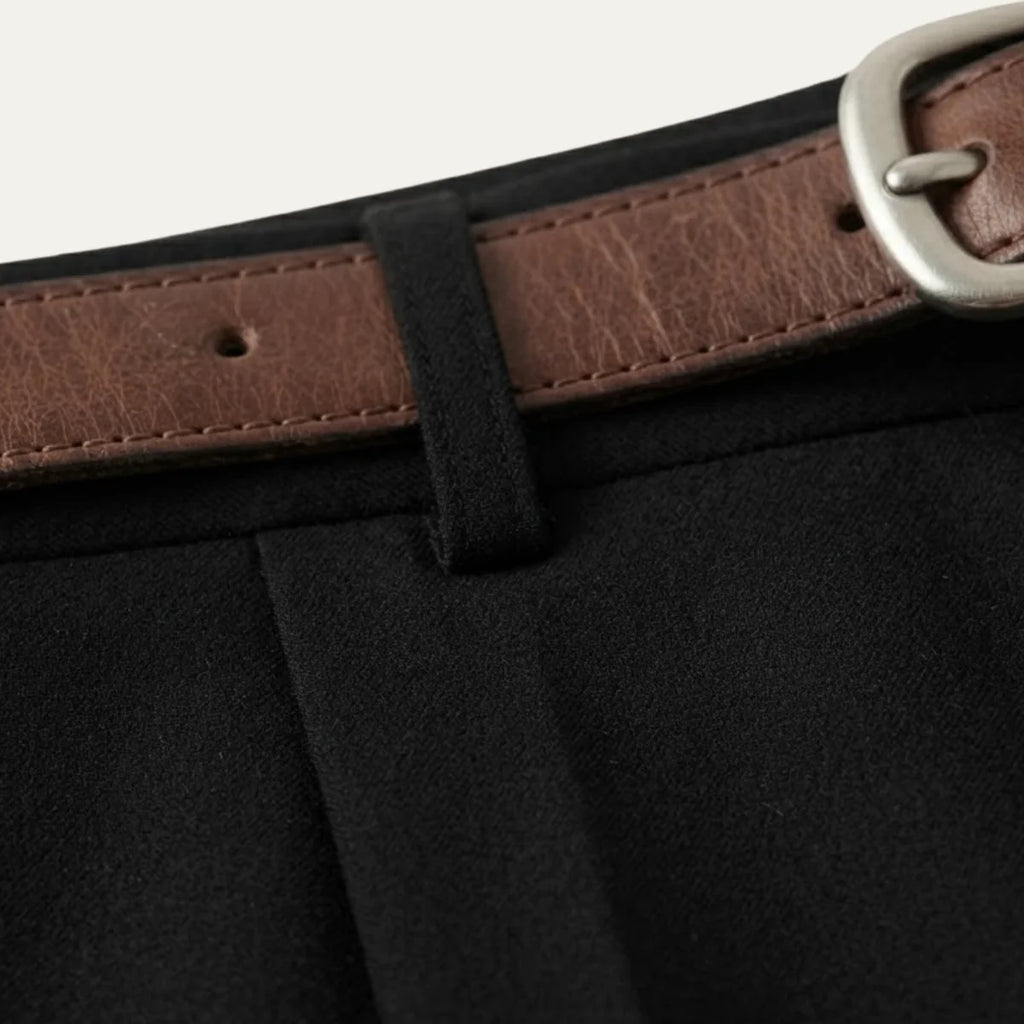 Men's Classic Straight-Leg Loose Fit Linen Trousers