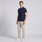 Men's Contrast Trim Short Sleeve Polo Shirt