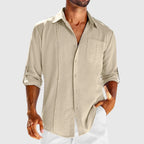 Men's Embroidered Button Down Shirt