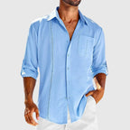 Men's Embroidered Button Down Shirt