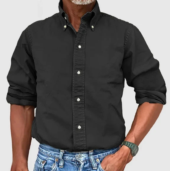 Men's Essential Long-Sleeve Casual Shirt