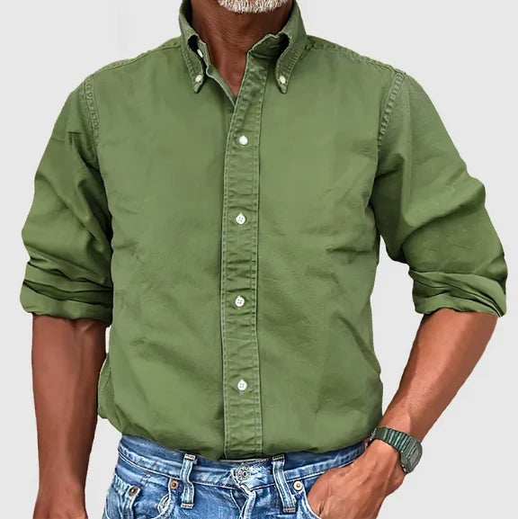 Men's Essential Long-Sleeve Casual Shirt