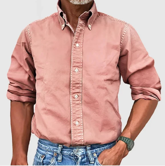 Men's Essential Long-Sleeve Casual Shirt