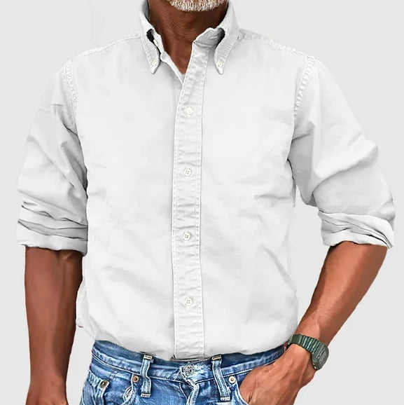 Men's Essential Long-Sleeve Casual Shirt