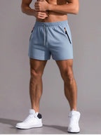Men's Lightweight Zip Pocket Gym Shorts