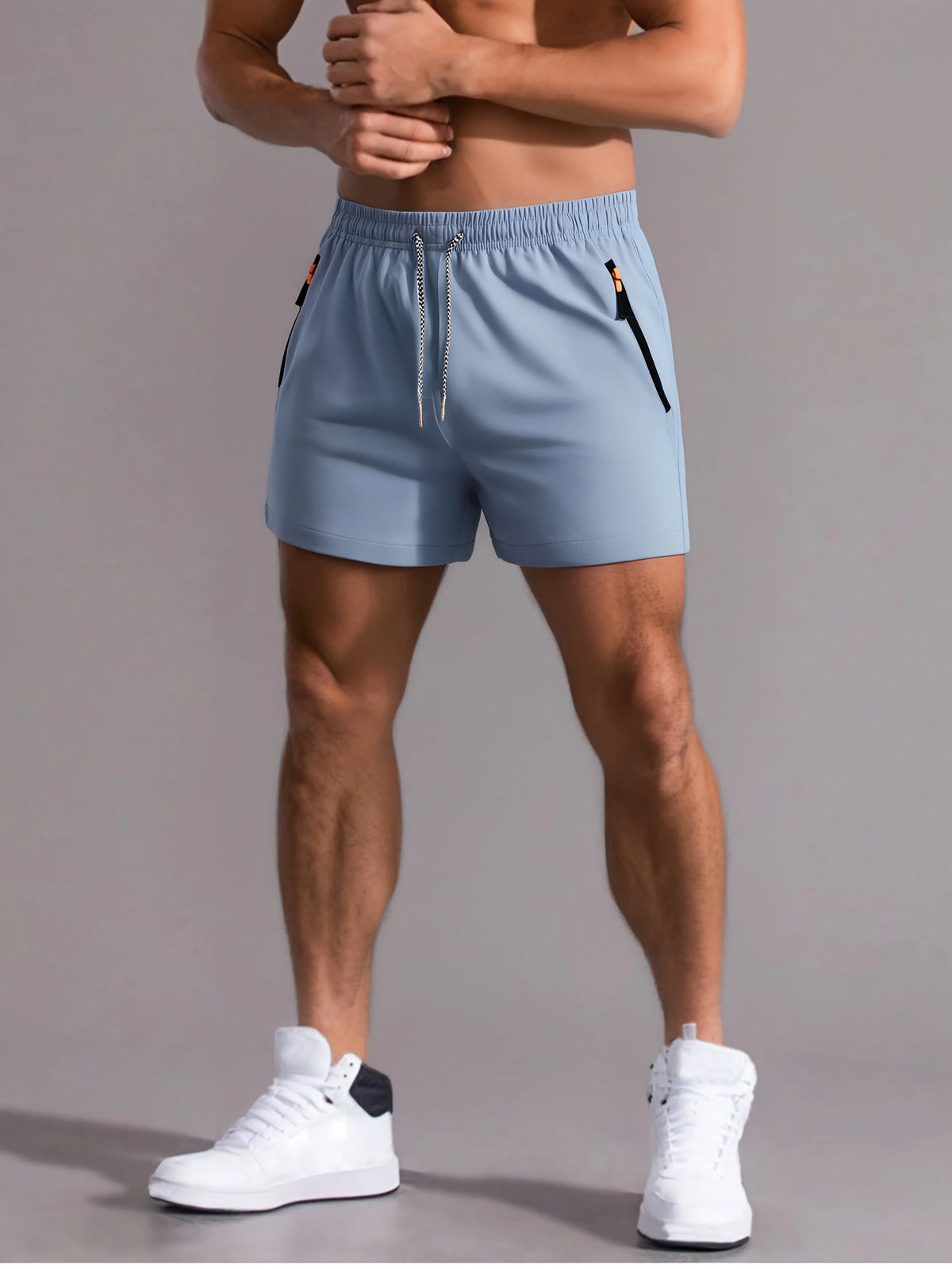 Men's Lightweight Zip Pocket Gym Shorts