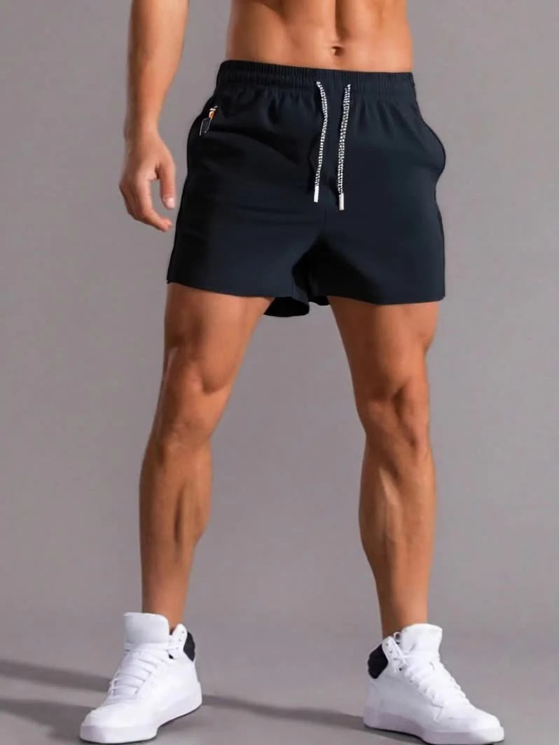 Men's Lightweight Zip Pocket Gym Shorts