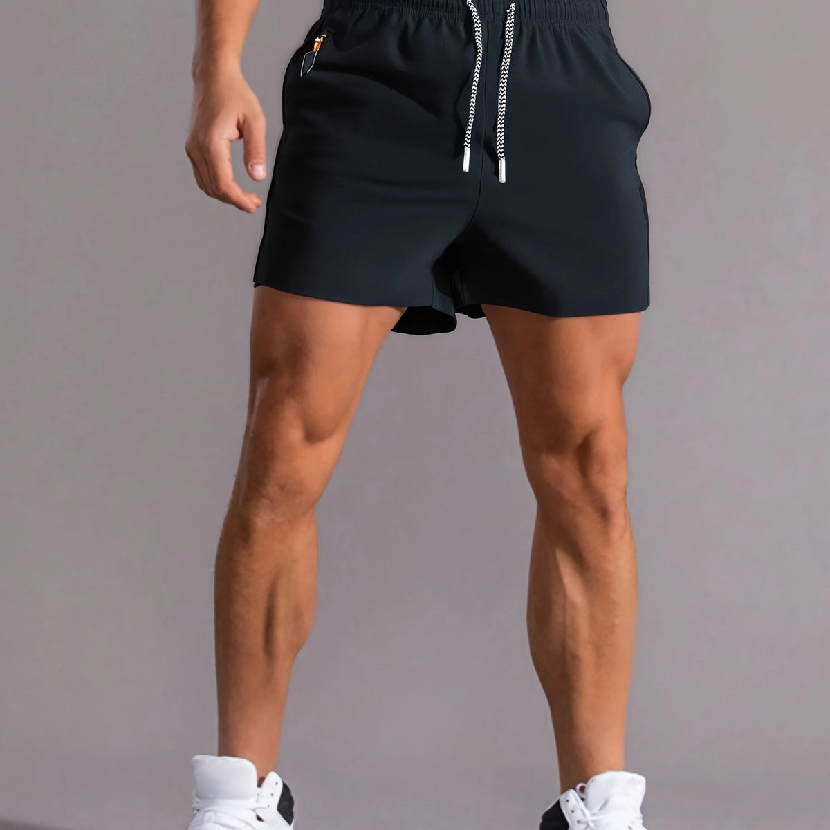 Men's Lightweight Zip Pocket Gym Shorts