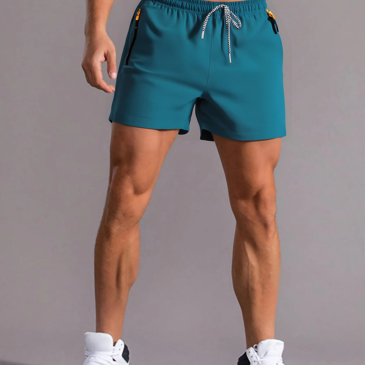 Men's Lightweight Zip Pocket Gym Shorts