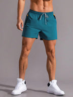 Men's Lightweight Zip Pocket Gym Shorts