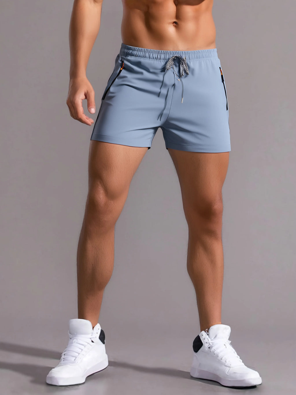 Men's Lightweight Zip Pocket Gym Shorts