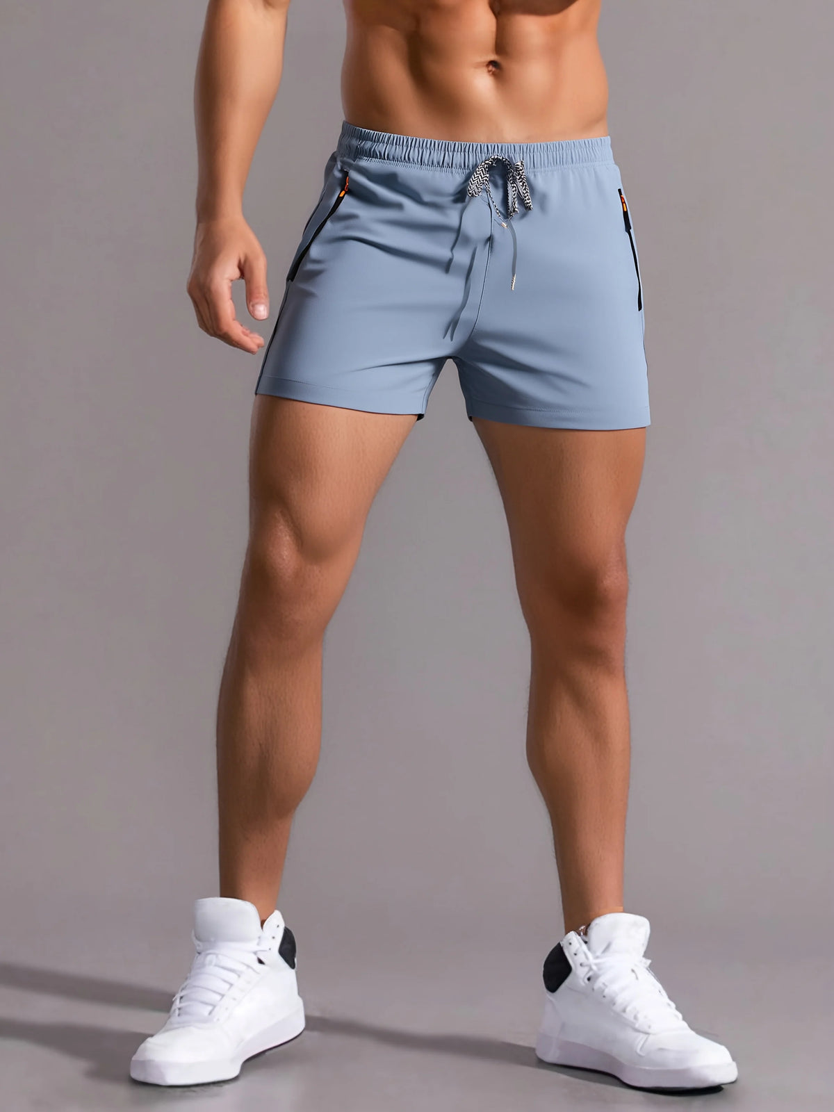 Men's Lightweight Zip Pocket Gym Shorts