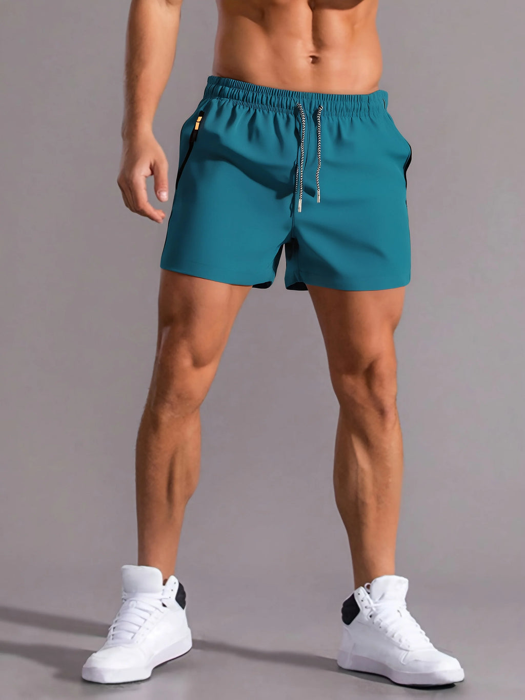 Men's Lightweight Zip Pocket Gym Shorts