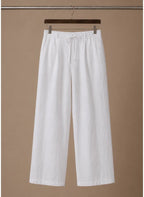 Men's Linen Blend Smart Casual Trousers