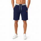 Men's Linen-Look Drawstring Beach Shorts